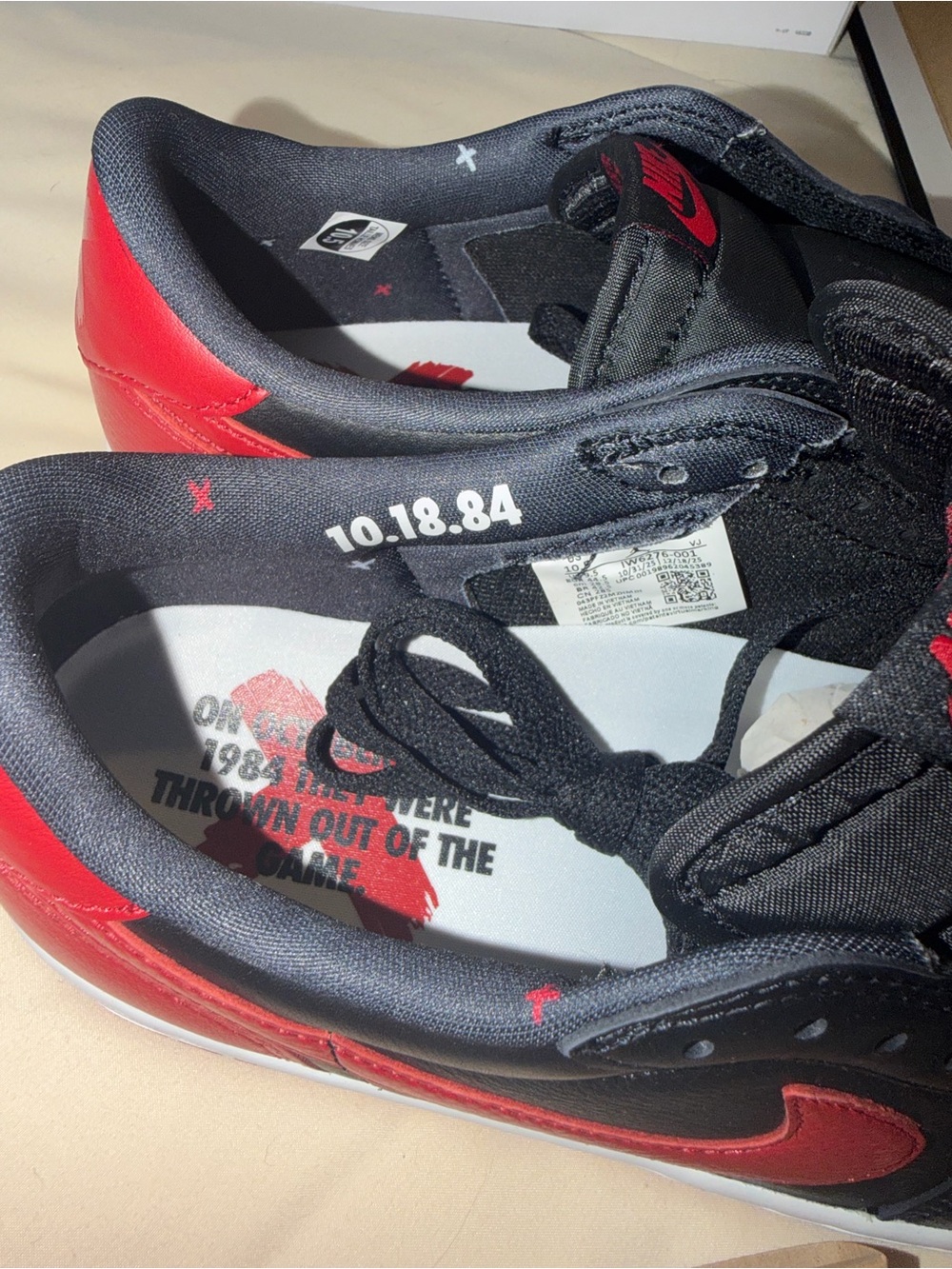 Jordan 1 Low OG “Banned” (Men’s 10.5) - Picture 3 of 8